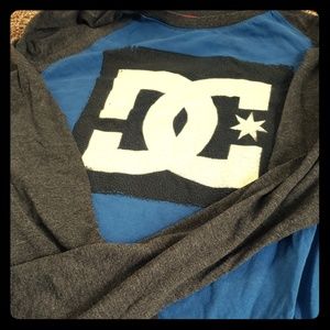 DC Mens T-shirt Long sleeve dark blue